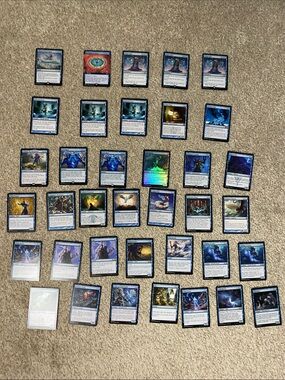 Magic Card Lot - 37 Blue Cards